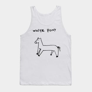 White Pony Tank Top